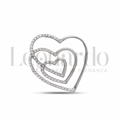 con Zircone bianco in Oro Bianco da 1,9gr.