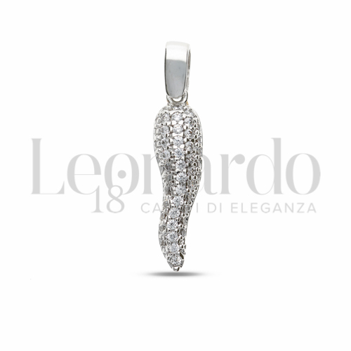 con Zircone bianco in Oro Bianco da 1,5gr.