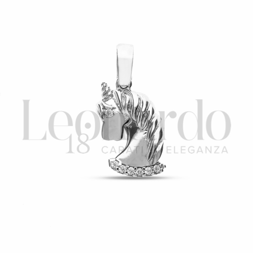 con Zircone bianco in Oro Bianco da 1,7gr.
