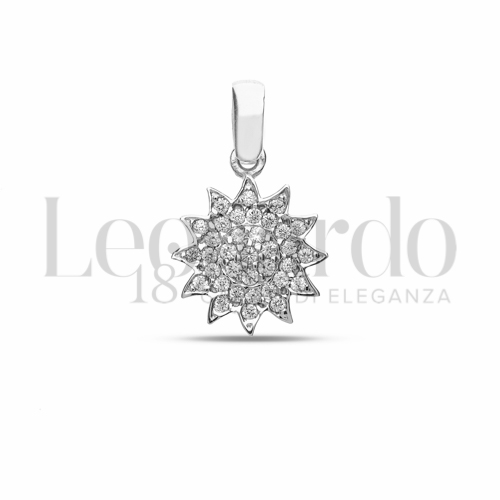 con Zircone bianco in Oro Bianco da 1,5gr.