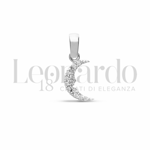 con Zircone bianco in Oro Bianco da 0,7gr.