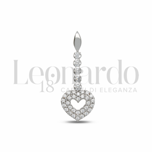 con Zircone bianco in Oro Bianco da 1gr.