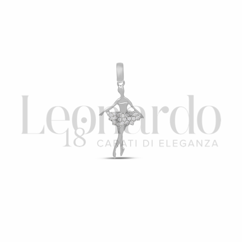 2&deg; Misura con Zircone bianco in Oro Bianco da 1gr.
