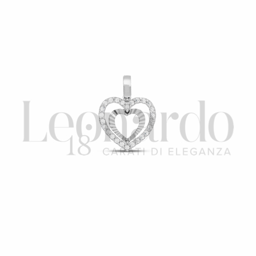 2&deg; Misura con Zircone bianco in Oro Bianco da 1gr.