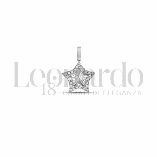 2&deg; Misura con Zircone bianco in Oro Bianco da 1,4gr.