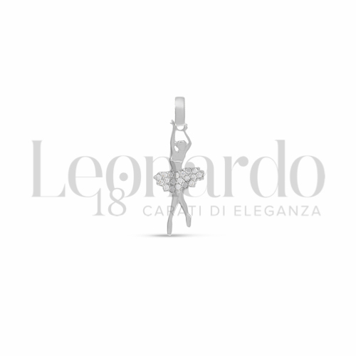 2&deg; Misura con Zircone bianco in Oro Bianco da 0,9gr.