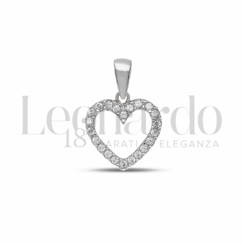 con Zircone bianco in Oro Bianco da 1,2gr.