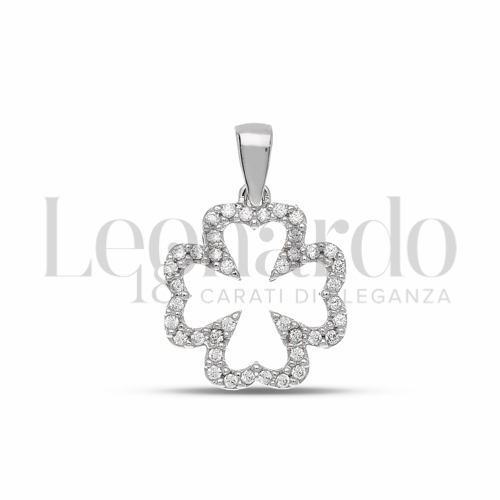 con Zircone bianco in Oro Bianco da 1,3gr.
