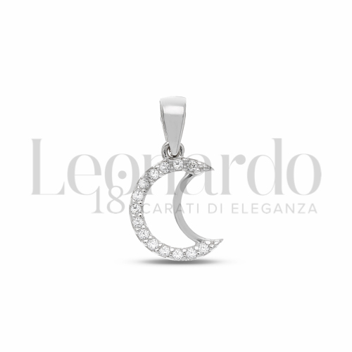 con Zircone bianco in Oro Bianco da 0,8gr.