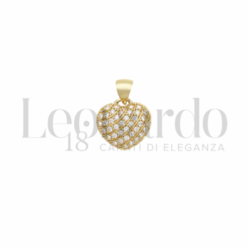 1° Misura con Zircone bianco in Oro Giallo da 1,2gr.
