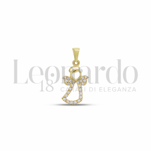 1° Misura con Zircone bianco in Oro Giallo da 1,4gr.