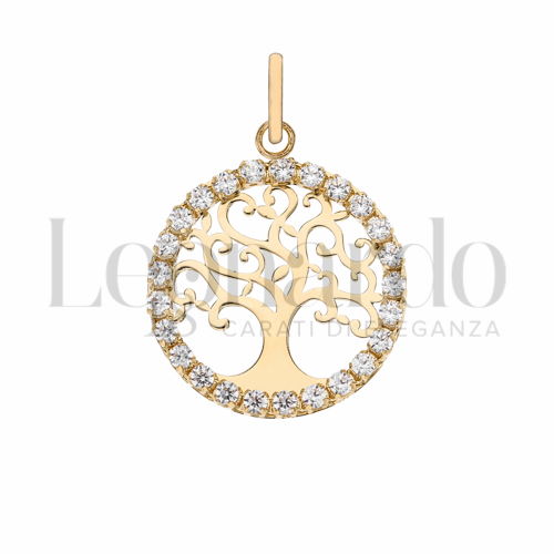 1° Misura con Zircone bianco in Oro Giallo da 1,1gr.