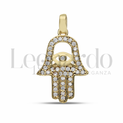 1° Misura con Zircone bianco in Oro Giallo da 1,5gr.