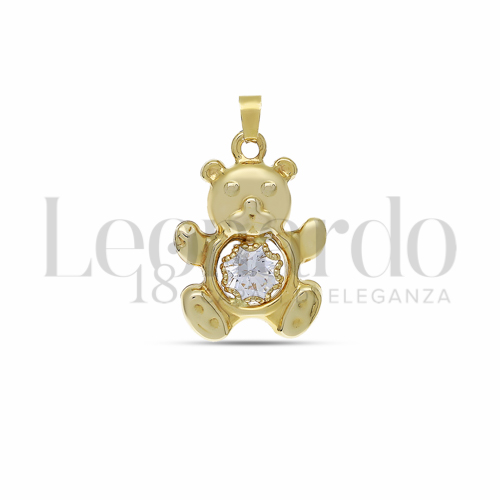 1° Misura con Zircone bianco in Oro Giallo da 1,1gr.