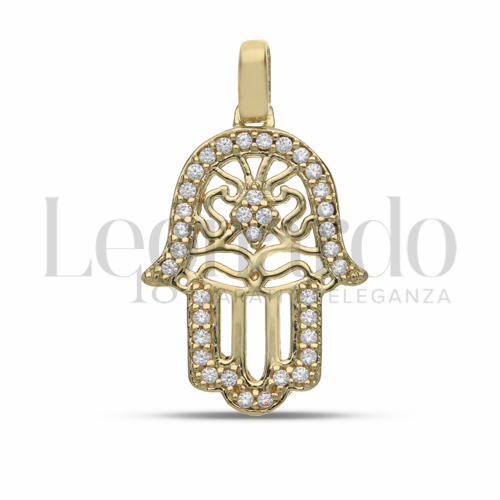 1° Misura con Zircone bianco in Oro Giallo da 1,6gr.