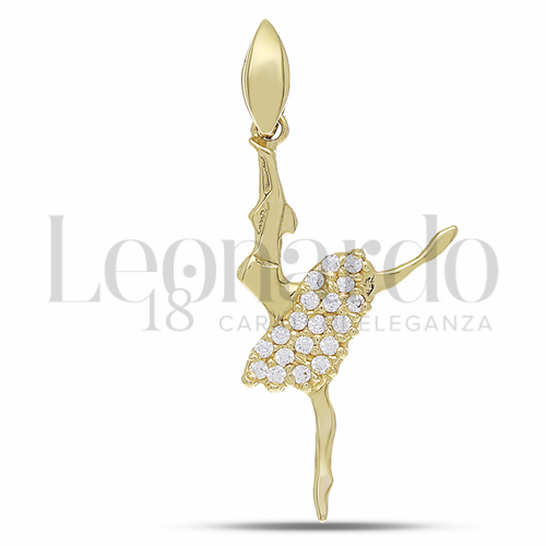 2° Misura con Zircone bianco in Oro Giallo da 0,8gr.
