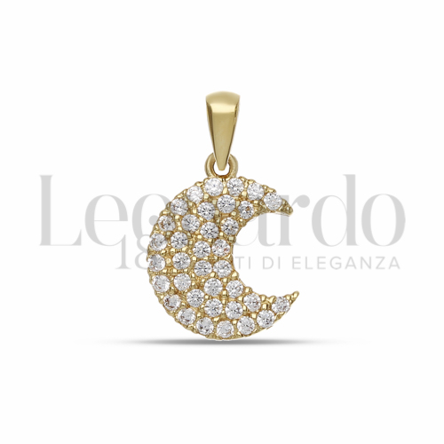 con Zircone bianco in Oro Giallo da 1,2gr.