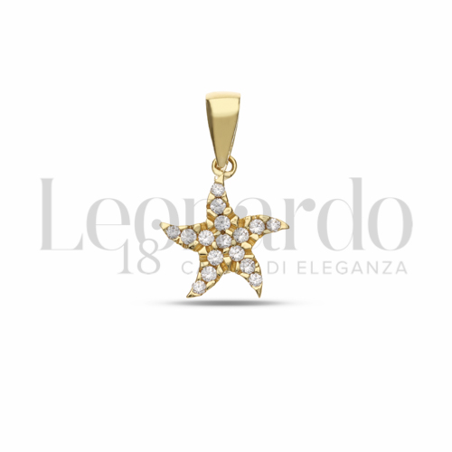 1° Misura con Zircone bianco in Oro Giallo da 0,7gr.