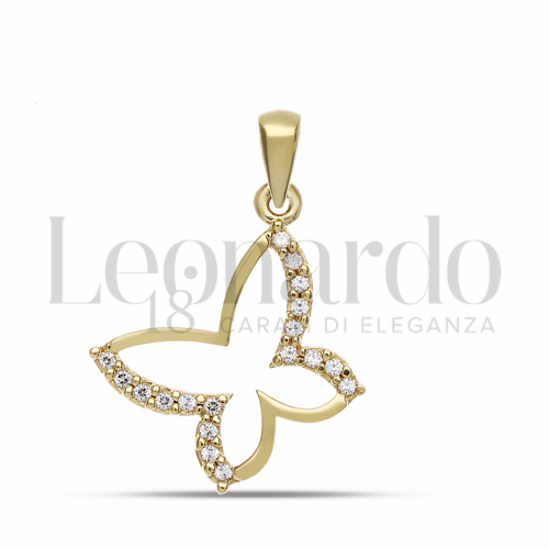 2° Misura con Zircone bianco in Oro Giallo da 1,7gr.