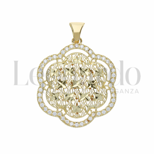 2° Misura con Zircone bianco in Oro Giallo da 4,7gr.