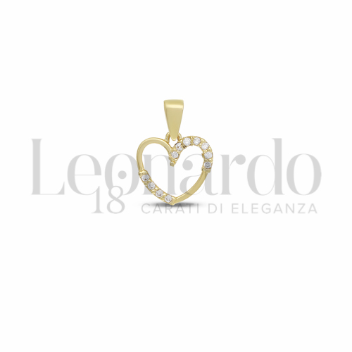 1° Misura con Zircone bianco in Oro Giallo da 0,9gr.