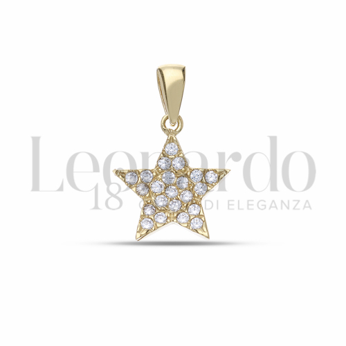 1° Misura con Zircone bianco in Oro Giallo da 0,9gr.