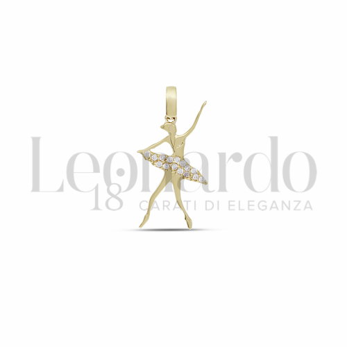2&deg; Misura con Zircone bianco in Oro Giallo da 1gr.