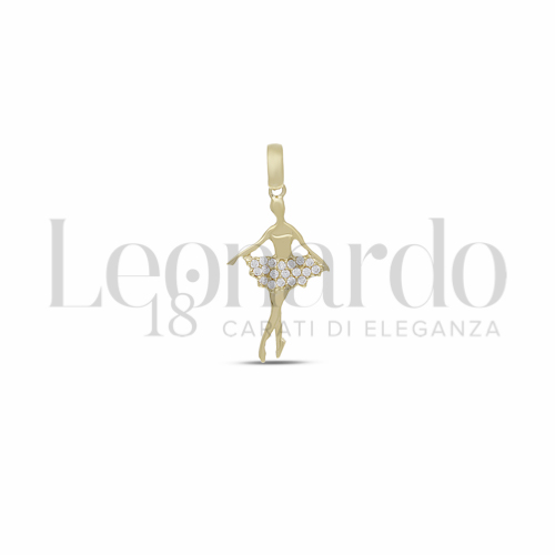 2&deg; Misura con Zircone bianco in Oro Giallo da 1gr.