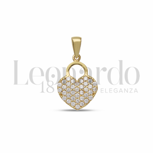 con Zircone bianco in Oro Giallo da 1,3gr.