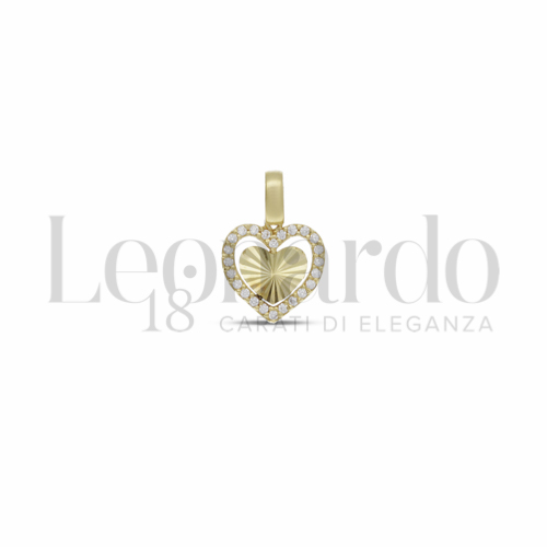 1&deg; Misura con Zircone bianco in Oro Giallo da 0,9gr.
