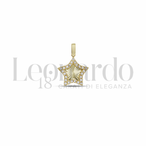 2&deg; Misura con Zircone bianco in Oro Giallo da 1,5gr.