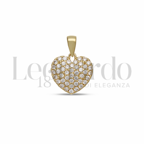 con Zircone bianco in Oro Giallo da 1,4gr.