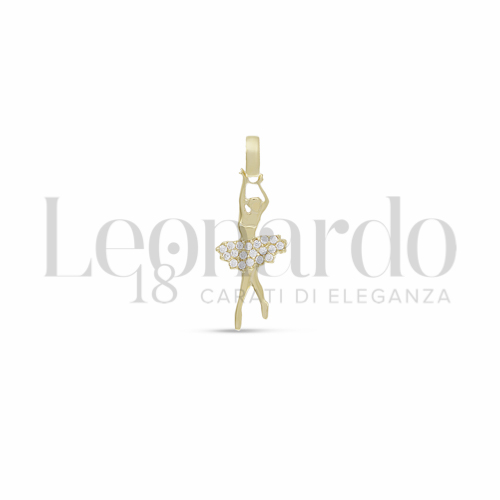 2&deg; Misura con Zircone bianco in Oro Giallo da 0,9gr.
