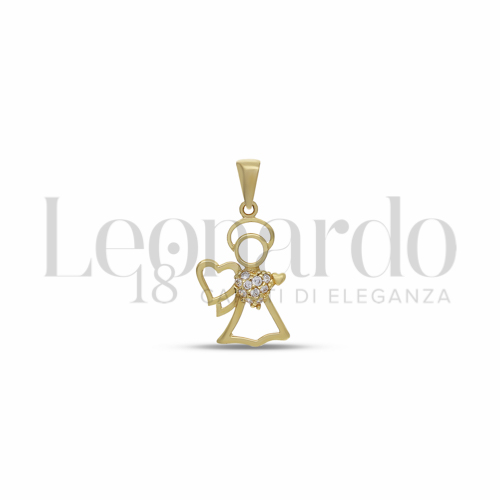 1° Misura con Zircone bianco in Oro Giallo da 1,3gr.