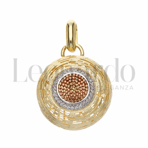 con Zircone bianco in Oro Giallo, Oro Bianco e Oro Rosa da 10,5gr.
