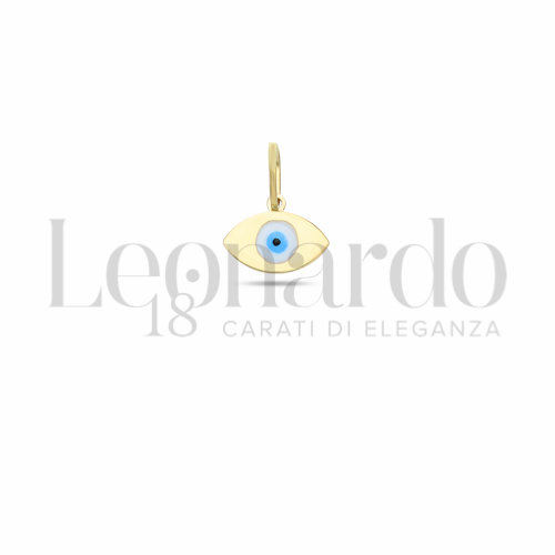Ovale con Smalto in Oro Giallo da 0,4gr.