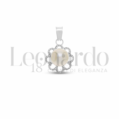 1° Misura con Perla in Oro Bianco da 0,6gr.