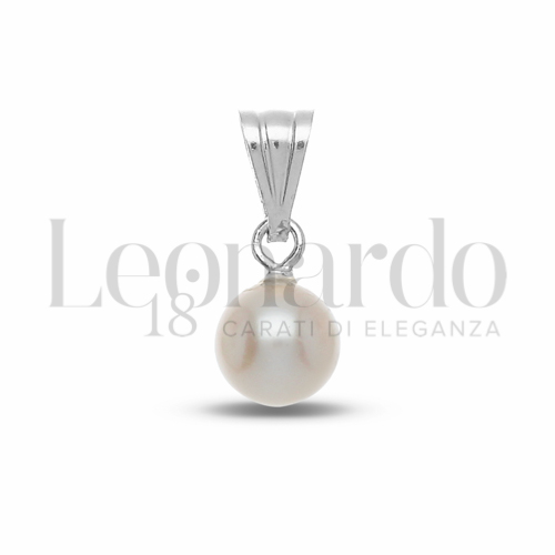 6,00 mm con Perla in Oro Bianco da 0,4gr.
