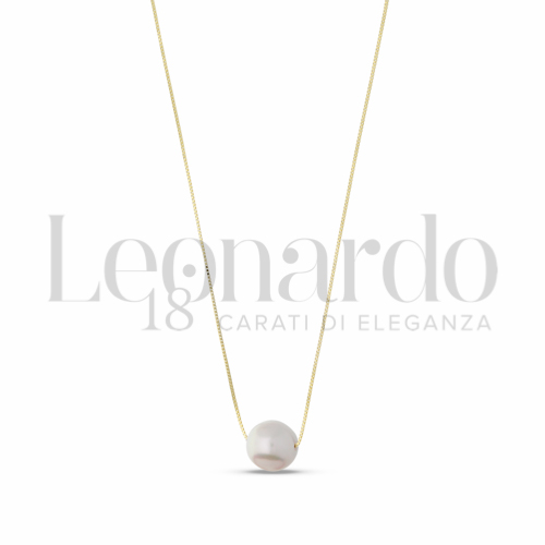 7,50 mm con Perla in Oro Giallo da 1,4gr.