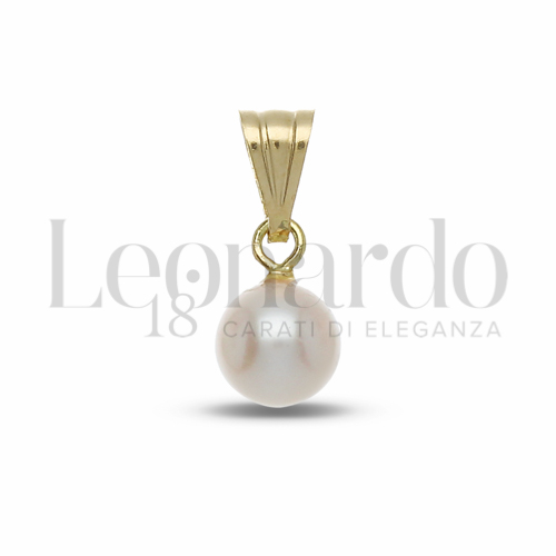 6,00 mm con Perla in Oro Giallo da 0,4gr.