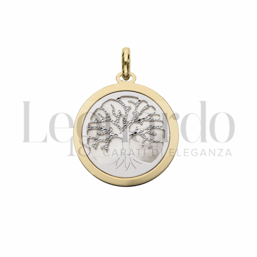 1° Misura con Madreperla in Oro Giallo e Oro Bianco da 1,4gr.