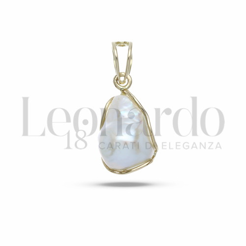 1° Misura con Perla Barocca in Oro Giallo da 4gr.