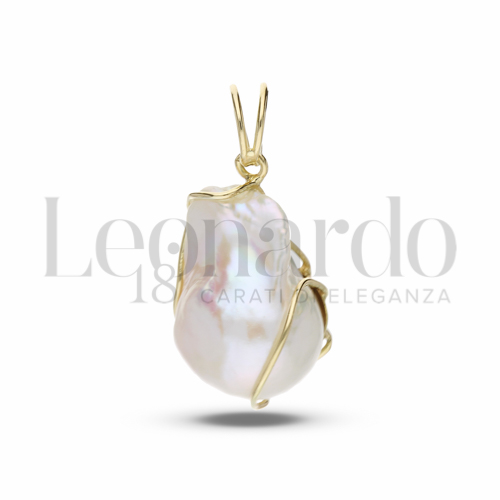 2° Misura con Perla Barocca in Oro Giallo da 6gr.