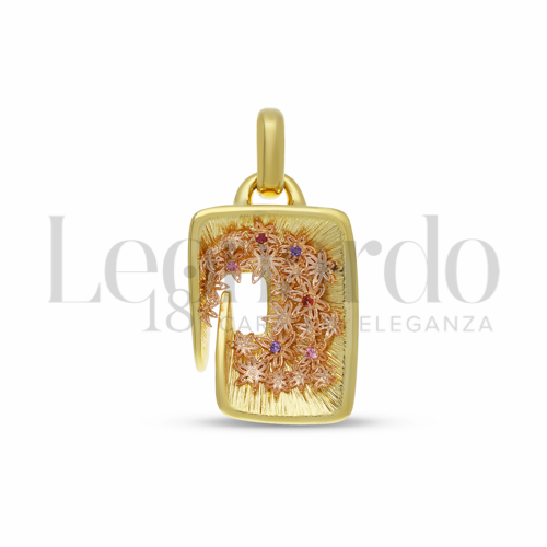 con Zircone rosa Light in Oro Giallo e Oro Rosa da 6,3gr.