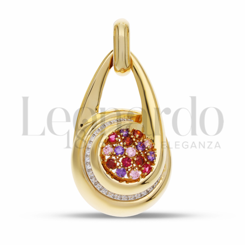 con Zircone rosa Light in Oro Giallo da 7,8gr.