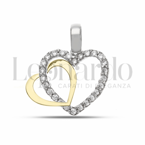 3° Misura con Pavé di zirconi bianchi in Oro Giallo e Oro Bianco da 1,5gr.