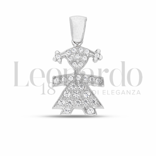 2° Misura con Pavé di zirconi bianchi in Oro Bianco da 1,6gr.