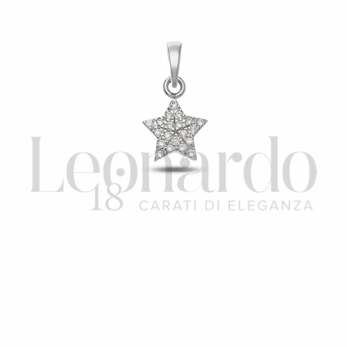 1° Misura con Pavé di zirconi bianchi in Oro Bianco da 0,9gr.