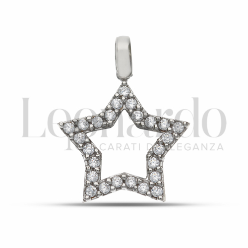 3° Misura con Pavé di zirconi bianchi in Oro Bianco da 1,5gr.