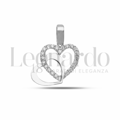 1° Misura con Pavé di zirconi bianchi in Oro Bianco da 0,7gr.